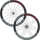 Campagnolo Bora Ultra 50 tubular road bike wheels with AC3 braking technology, lightweight carbon rims for high-performance cycling.