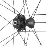 Campagnolo Bora Ultra WTO 45 C23 matte disc wheelset with 2-Way Fit technology, showcasing aerodynamic carbon rims and disc brakes.