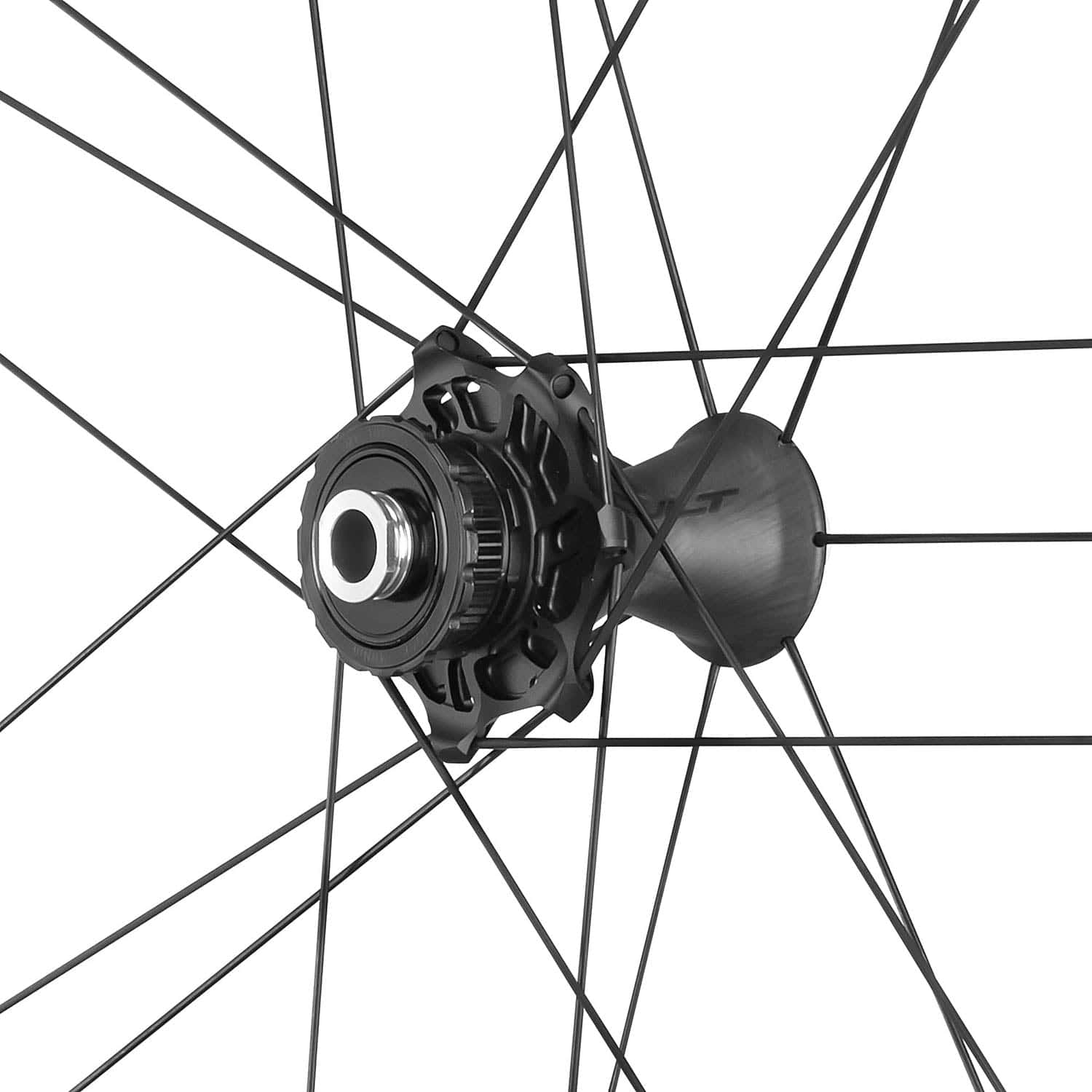 Campagnolo Bora Ultra WTO 45 C23 matte disc wheelset with 2-Way Fit technology on a bike wheel.