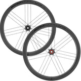 Campagnolo Bora Ultra WTO 45 C23 matte disc wheelset with 2-Way Fit technology, showcasing aerodynamic carbon wheels and disc brakes.