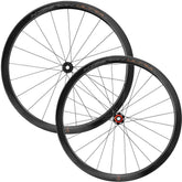 Campagnolo Hyperon Ultra road bike wheels showing lightweight aerodynamic design and sleek carbon rims.