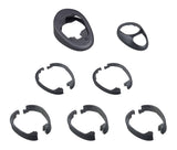 Trek Madone 9-Series headset cable routing spacer kit in black, designed for 28.6mm non-integrated stems.