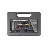 Jagwire Elite DOT Brake Bleed Kit for hydraulic disc brakes in a black deluxe case, designed for workshop use.