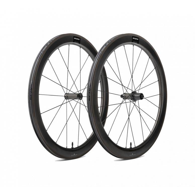 Scope Cycling S5 Rim Carbon Road Wheelset Black 55mm Rim Brake Shimano Carbon | Swinnerton Cycles