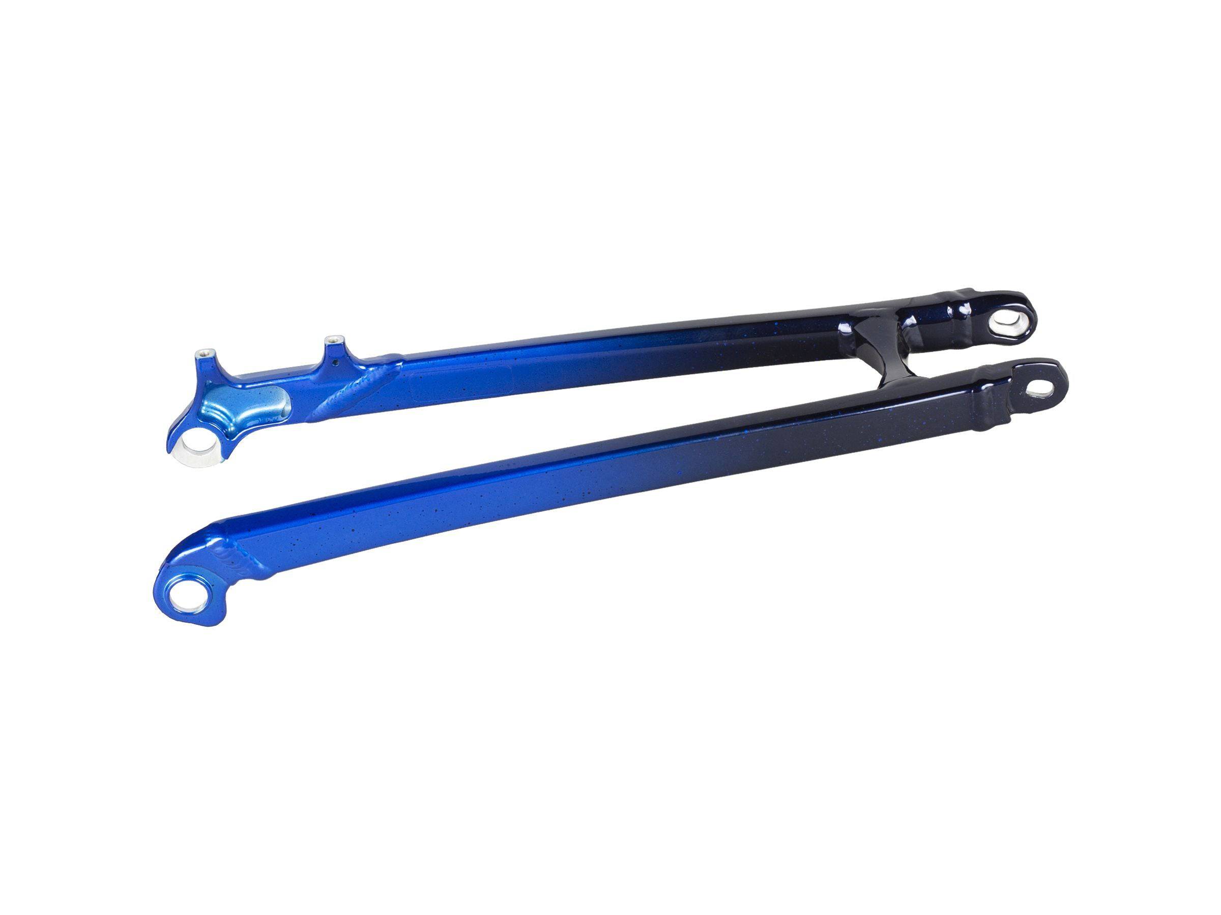 Trek Session 29 2022 mountain bike frame parts, seatstay and framestay components in black for bike frame replacement.