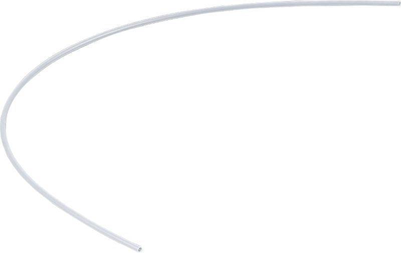 Trek white 300mm front derailleur cable sleeve for bike cable protection, designed for easy installation and durability.