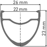 DT Swiss R 500 DB rim with Presta-drilled holes for disc brake bikes, suitable for 700c and 650B road plus wheels.