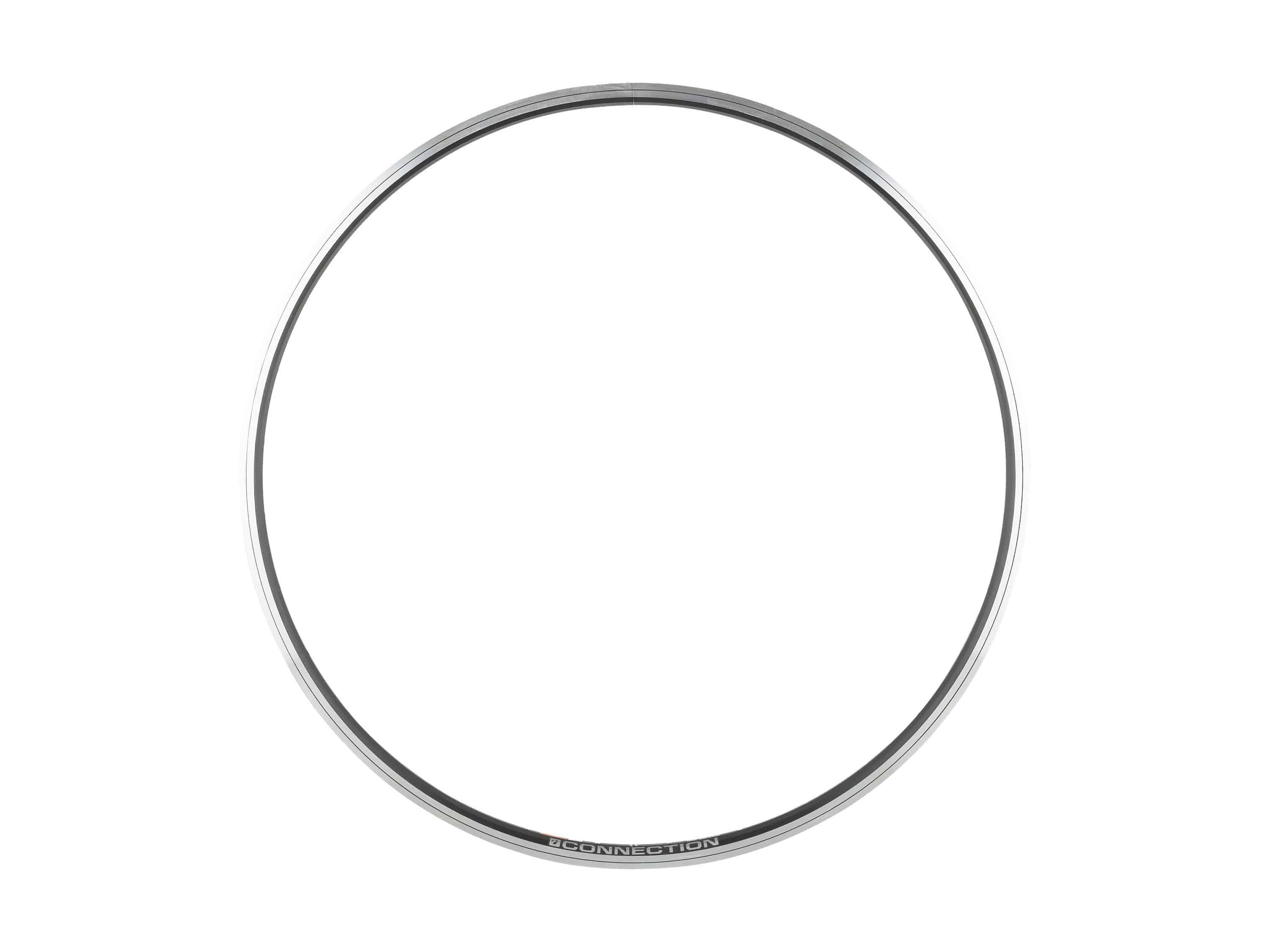 Bontrager Connection 700c black road bike rim with 32 holes, suitable for front or rear wheel on road bicycles.