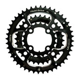 SunRace CRMX Fluid Drive MTB chainring with 22-32-44T CNC aluminum design and precise construction for mountain biking components