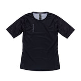Race Face Indy women's short sleeve MTB cycling jersey, breathable breathable top with vibrant design, ideal for mountain biking.