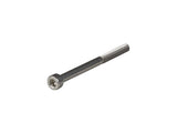 Grey Trek Powerfly eMTB Bosch motor top cover fasteners, replacement components for secure attachment.