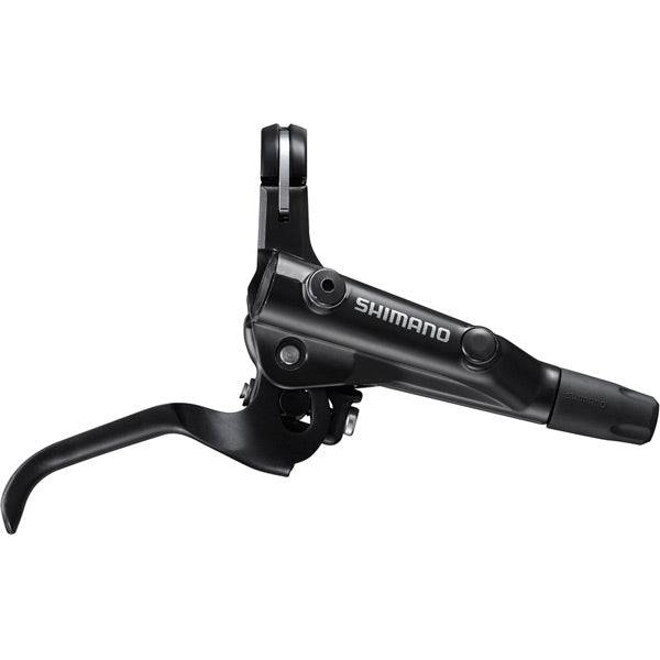 Shimano BL-MT501 right-hand MTB disc brake lever in black, I-spec-II compatible, for mountain bike components.