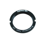 CNC machined Halo Alloy Track Lockring sprocket for fixed gear bikes, showcasing the durable, high-quality bike component.