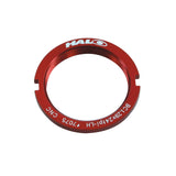 CNC machined Halo alloy track lockring sprocket for fixed gear bikes, showcasing durable bike components with precise machining.