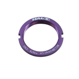 Halo Alloy Track Lockring Sprocket for fixed gear bikes, CNC machined bike component with a sleek metallic finish.