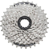 Shimano Acera HG41 8-speed cassette with Hyperglide and MegaRange 34T sprocket for mountain bike components.