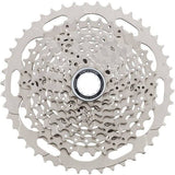 Shimano Deore 10-speed MTB cassette with 11-46T Hyperglide sprockets, bike component for mountain biking.