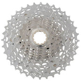 Shimano Deore XT CS-M771 10-speed MTB cassette with Hyperglide for smooth shifting on mountain bikes.