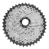 Shimano Deore XT CS-M8000 11-speed MTB cassette with Hyperglide technology for smooth shifting and reliable mountain biking performance.