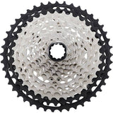 Shimano Deore XT CS-M8100 12-speed MTB cassette with 10-45T Hyperglide micro spline for mountain biking components.