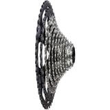 Shimano Deore XT CS-M8200 12-speed MTB cassette with 10-51T Hyperglide sprockets, showing the gear teeth and black alloy body.