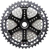 Shimano Deore XT CS-M8200 12-speed MTB cassette with 10-51T Hyperglide sprockets, displayed on a neutral background.