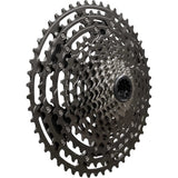 Shimano XTR CS-M9200 12-speed MTB cassette with Hyperglide+ technology, 10-45T, showing the lightweight alloy and gear teeth.