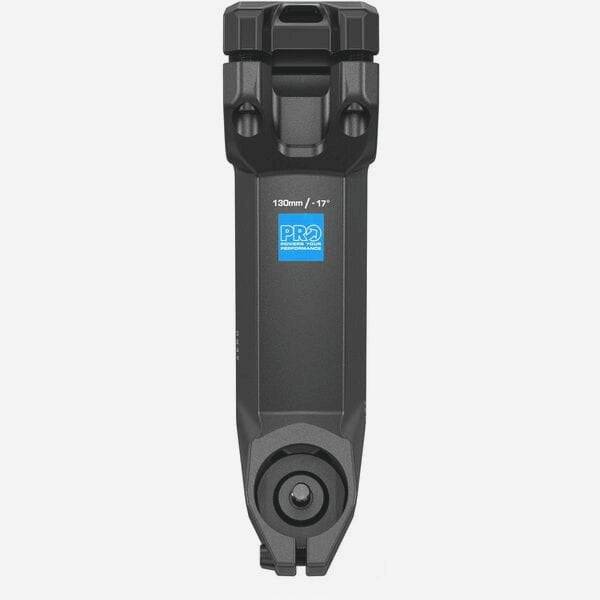 PRO Stem Vibe Aero alloy road bike stem with 31.8mm clamp and -17° adjustability, designed for performance cycling components.