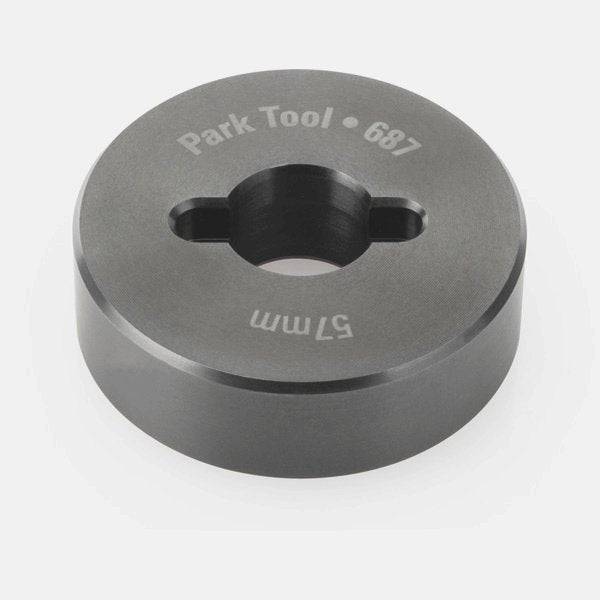 Park Tool 687 57mm Reamer Stop for HTR-1 Head Tube Reaming Set, workshop accessory, used for precise head tube reaming.
