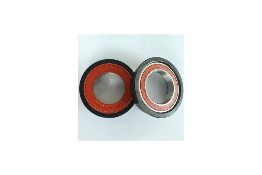 Enduro Bearings PF30 press-fit bottom bracket with ABEC 3 bearings and 24mm axle for durable bike component upgrade