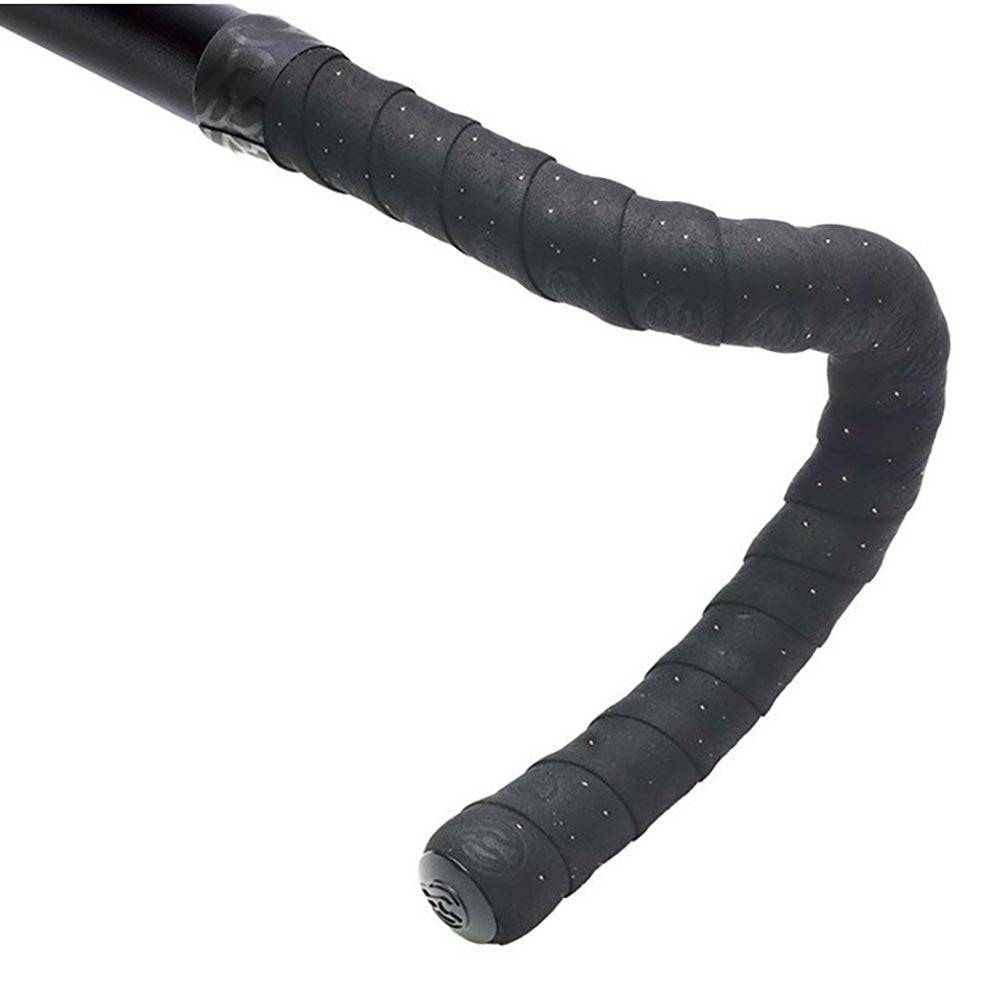 Cinelli Bulk Gel Cork Bike Handlebar Tape with VibraAbsorb® shock absorption, showing black cork tape rolled around handlebars.