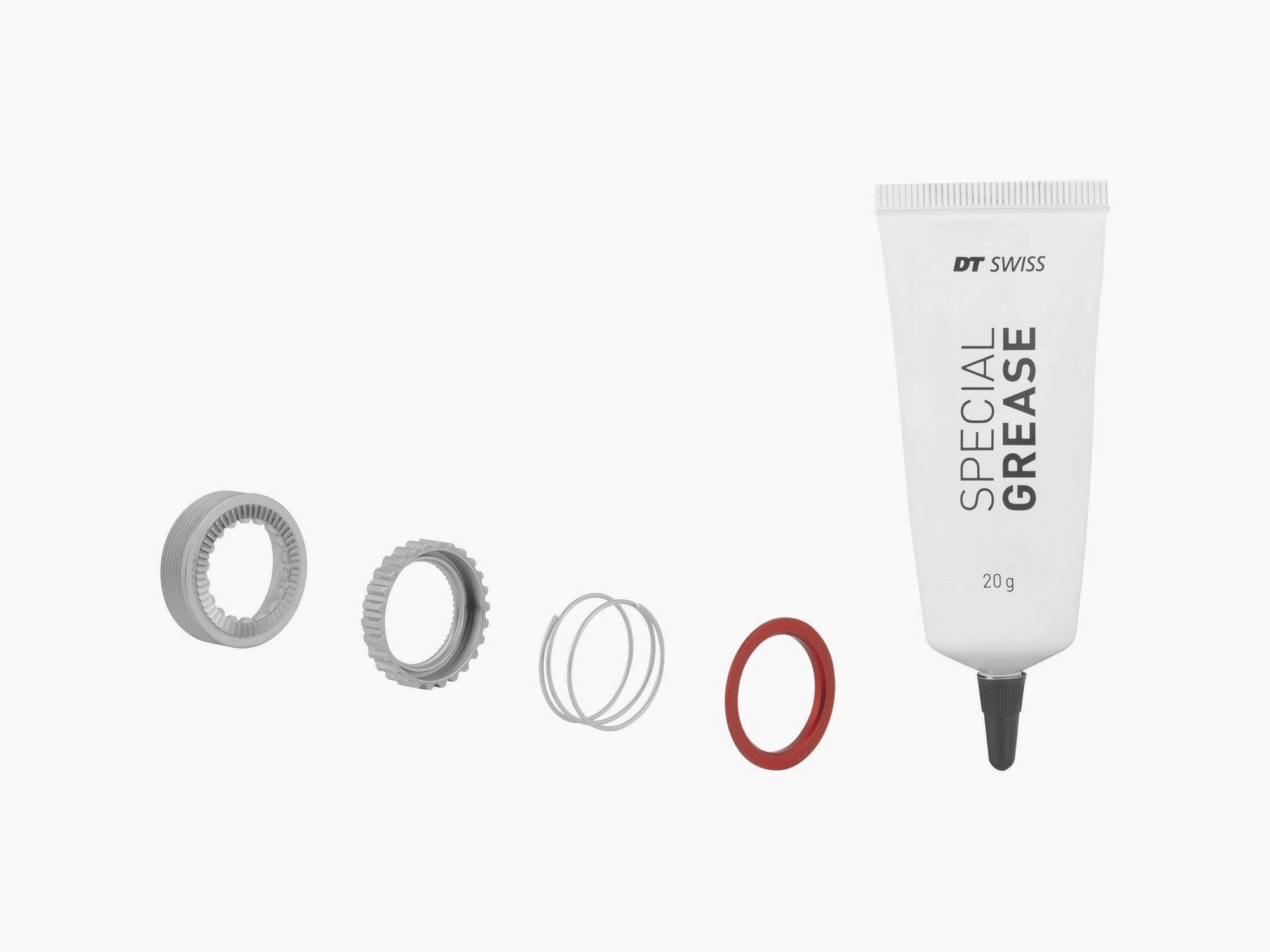 Bontrager DT Swiss 54 Tooth Ratchet EXP Kit silver rear hub upgrade with 148mm OLD for bicycle components.