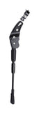 BBB BKS-04 MultiKick kickstand for sport bikes with adjustable length and quick fold, shown on a sport bike in use.