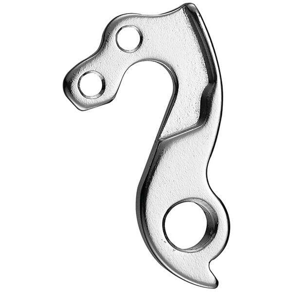 Durable M Part gear hanger for Bianchi bikes, replacement bicycle component, shown in close-up with metal finish.