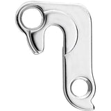 M Part gear hanger for bicycle frame protection, showcasing the sturdy component attached to a bike frame for secure fitment.