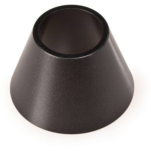Park Tool 750.2 centring cone adapter for integrated and 1.5-inch headsets, low-profile workshop tool for bicycle maintenance.