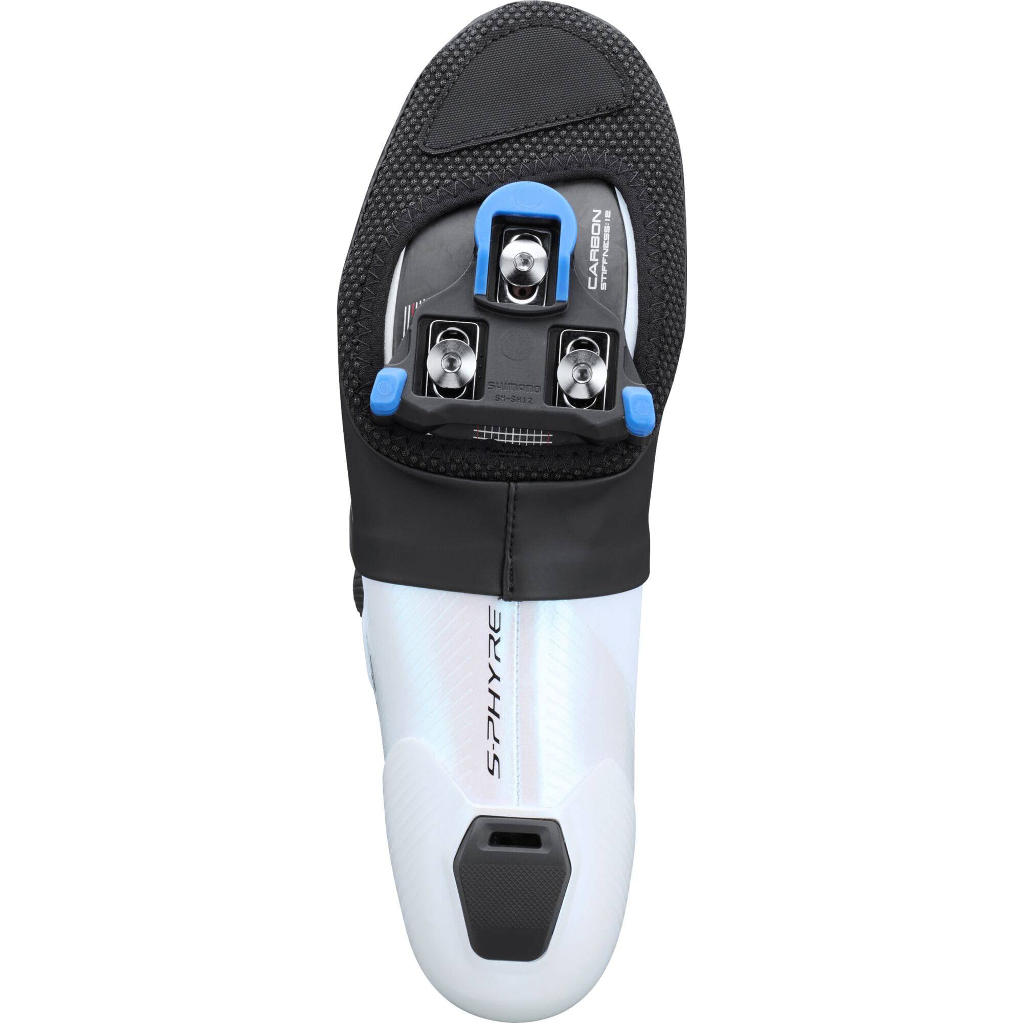 Shimano S-Phyre windproof cycling shoe covers for unisex, designed to protect feet from cold and wind during rides.