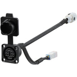 Shimano STEPS EW-CP111 satellite charging port with 550mm cable for e-bike system components, shown with cable attached.