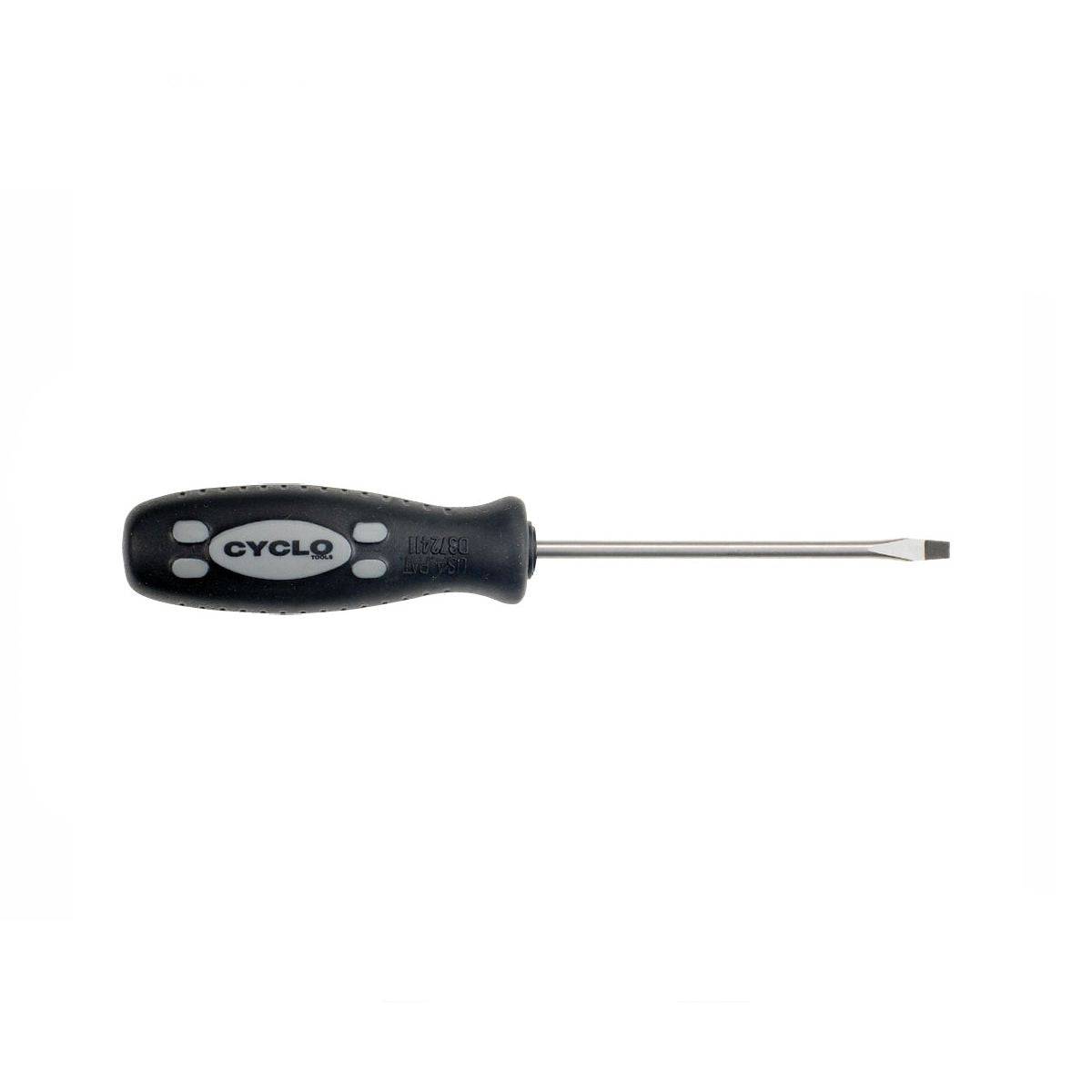 Cyclo Tools Cyclo Flat Screwdriver 4x100 with ergonomic handle and durable metal tip, ideal for workshop and precision tasks.