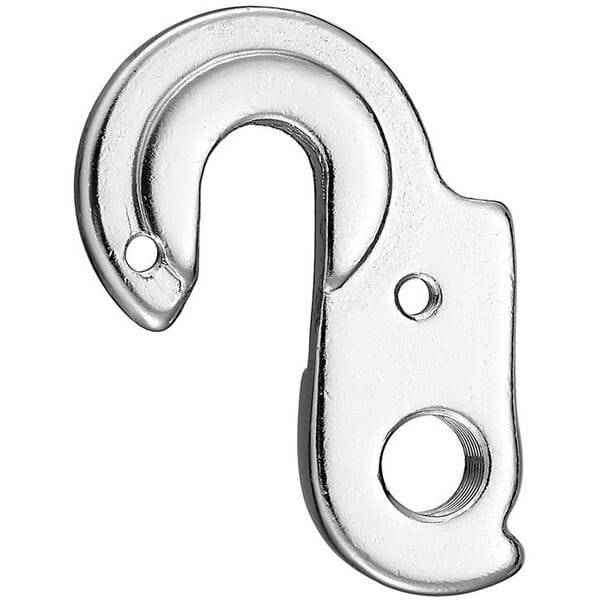 Durable M Part gear hanger for bikes, compatible with various brands, shown as a metal replacement component for bike gear systems.