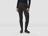Trek Women's Thermal Cycling Tights in black, fitted and warm with secure fit, designed for women’s unpadded cycling clothing.