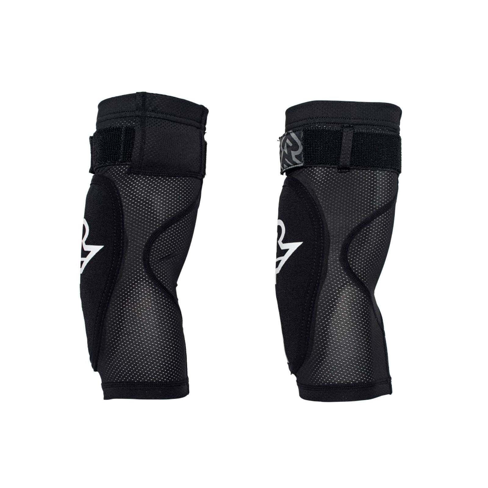 Race Face Indy Elbow Guard 2022 with removable D3O impact protection sleeve, black, padded athletic cycling protective gear