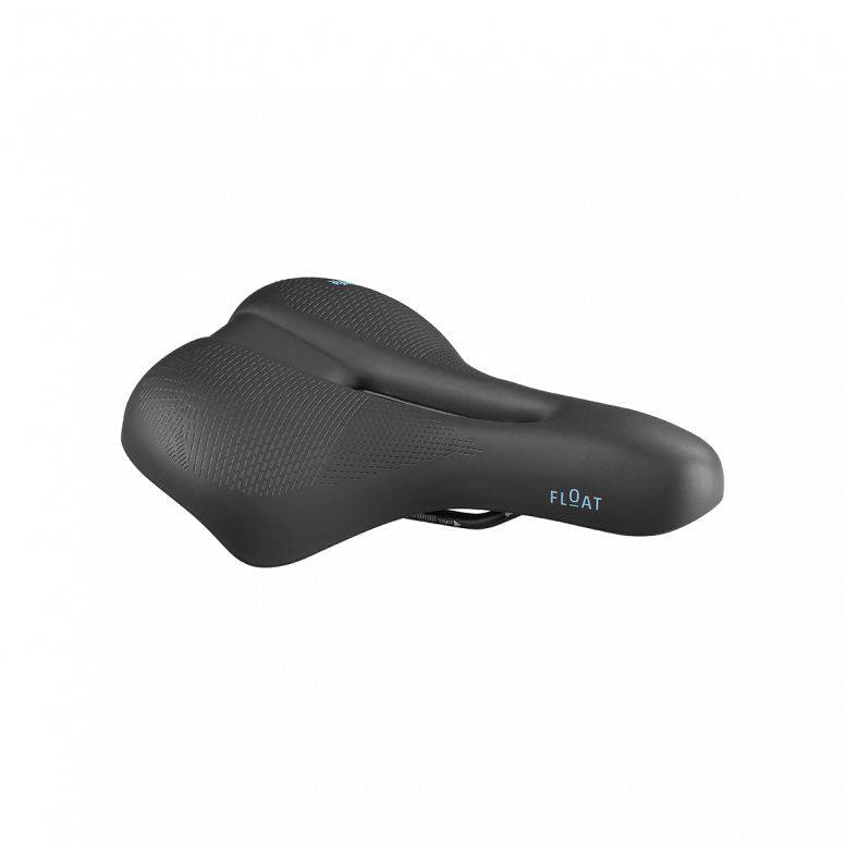 Black Selle Royal Float Slow Fit women's bike saddle with ICS system, designed for comfort and moderate riding.