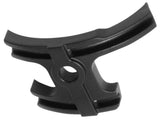 Trek Madone aluminum bottom bracket cable guide in black with bolt for smooth derailleur and brake cable routing.