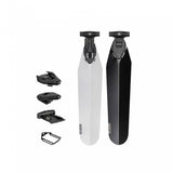 Topeak Flashfender Deluxe Duo Fixer bike fender with black and transparent brackets, designed for bike mud protection.