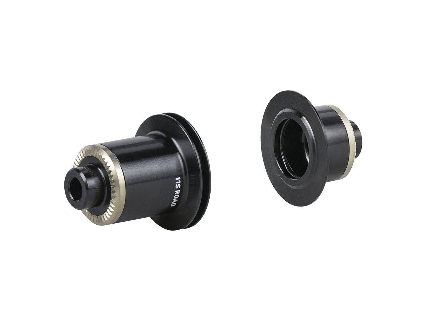 Bontrager Aeolus Pro rear Shimano conversion kit with 5mm QR, 135mm OLD, black bicycle component for wheel compatibility.