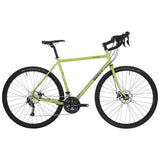 Surly Disc Trucker touring bike frame with 700c wheels and flat-mount disc brakes, ideal for adventure riding.