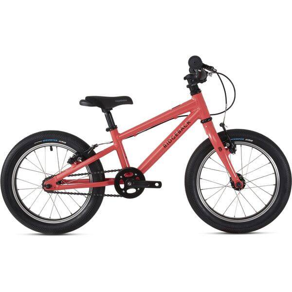 Ridgeback Destiny kids' bike with lightweight aluminum frame, suitable for children 110-120cm, shown with blue and black color.