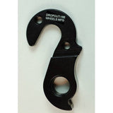 Wheels Manufacturing replaceable derailleur hanger dropout 166 for precise shifting on bicycle components, shown in the image.