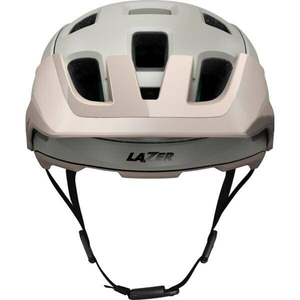 Lazer Jackal KinetiCore MTB helmet with magnetic buckle and action camera mount, designed for mountain biking safety and convenience.
